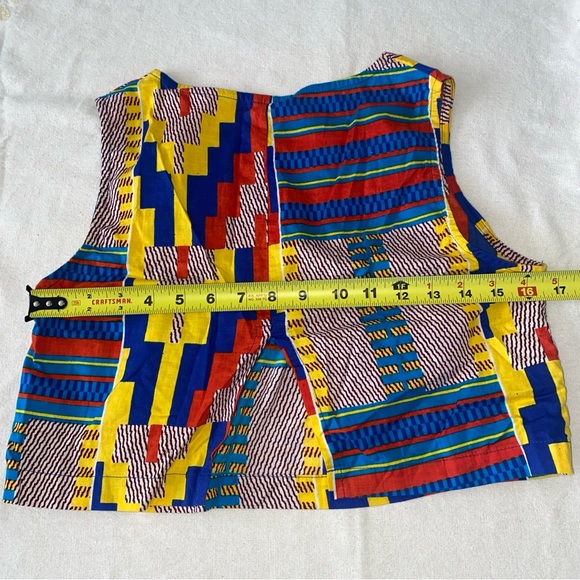 Osei Duro Geo Print Skirt Top Set Size S Anthropologie Designer Art To Wear - Picture 12 of 12